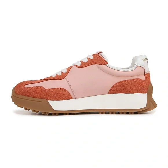 Sam Edelman Women's Sneakers in Pink and Orange - Picture 3 of 8
